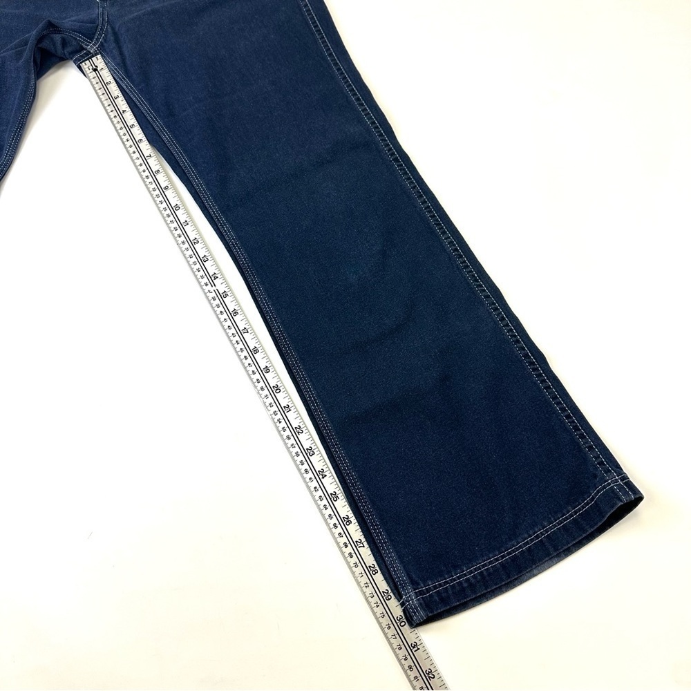 90s Vintage Hilfiger men denim carpenter jeans Size 32in Inseam 31.5in - Picture 12 of 15